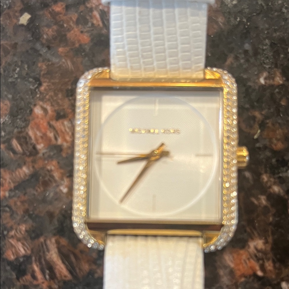 Michael Kors Gold and White Women's Watch